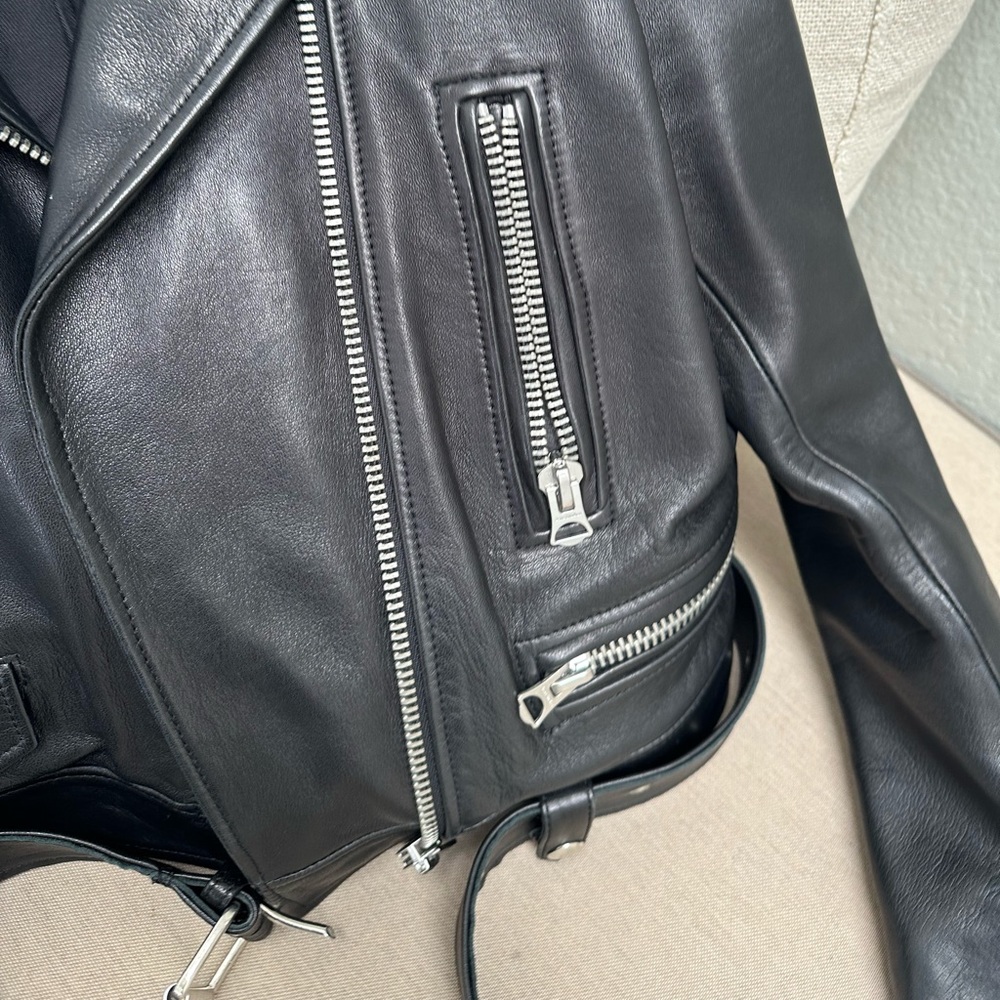 ACNE STUDIOS Leather biker jacket size36 - Picture 10 of 16